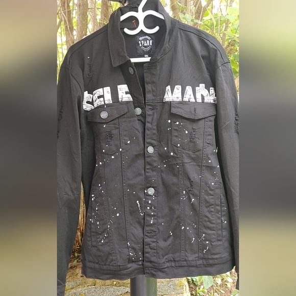Spark Premium Black Denim "Self Made its all about the Benjamins" SZ.3XL NWOT - Picture 1 of 6